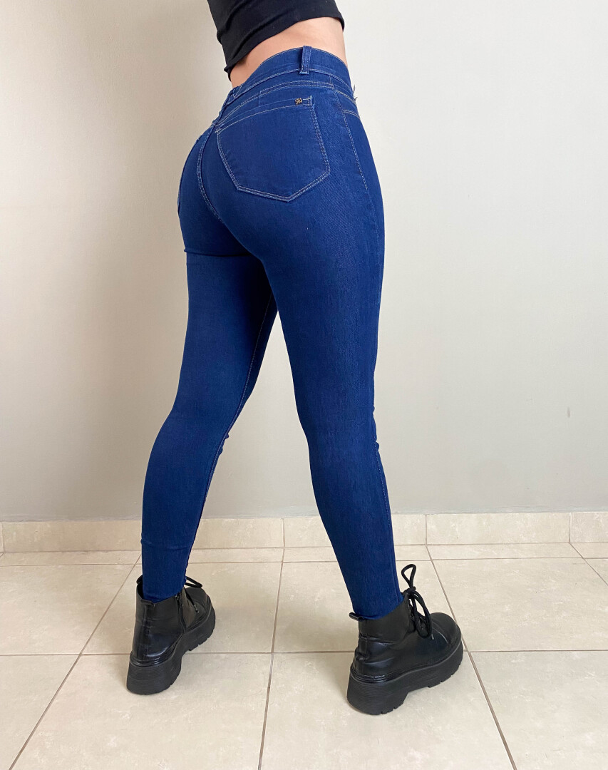 Jeans Tiro Super Alto Azul H Closet - 1 - Her Closet